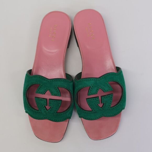 Gucci Interlocking G Cutout Sandals 35 - Picture 6 of 9